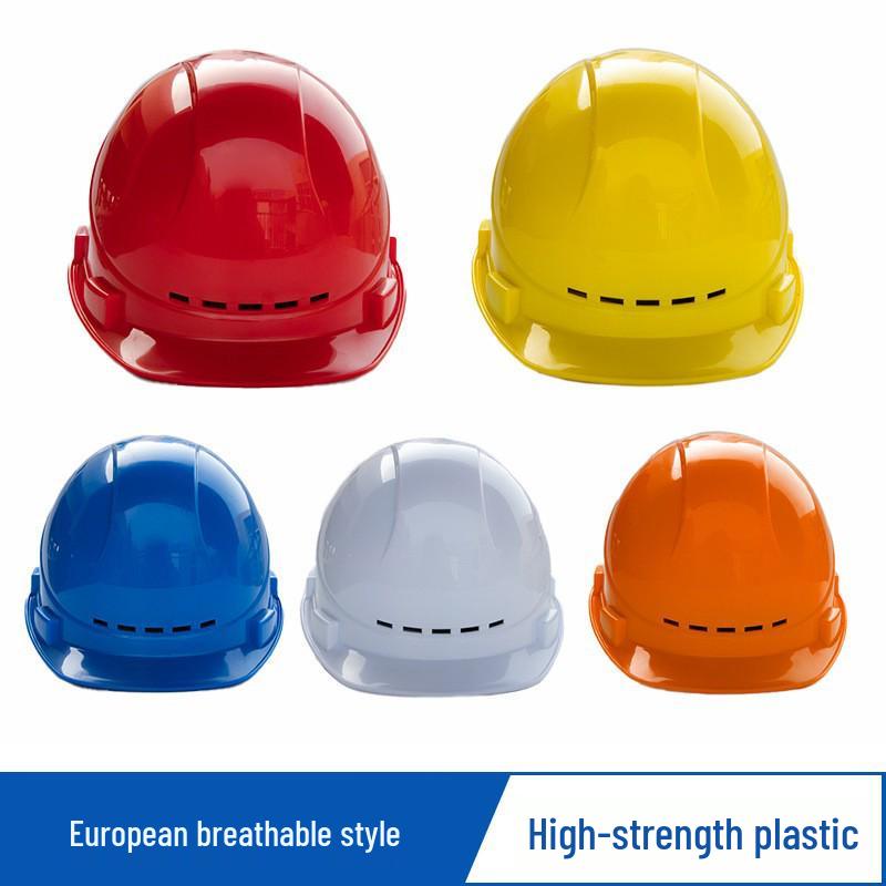 V-Shaped ABS Fiberglass Safety Helmet with Breathable Design and Custom Logo Printing