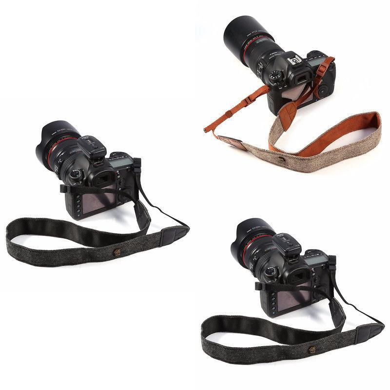 Camera Cotton Shoulder Strap For Dslr Cameras With Adjustable Length For Comfortable Photography