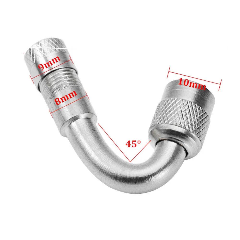 1Pcs 45 90 135 Degree Angle Bent Valve Adaptor Tyre Tube Valve Extension Adapter for Motorcycle Truck Car Moto Bike