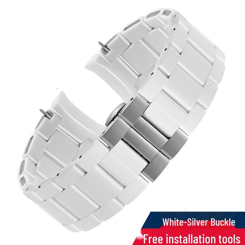 Replacement Rubber Coated Steel Watch Strap for Armani AR5889/5890/5905/5920 - Men's & Women's, 20mm/23mm Width
