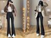 PAGASUS Center Seam Slit Stretch Long Comfortable Suitable for Tall and Short Loose Elegant No Women's Leggings, Pants, Fit, People, Spring, Summer,