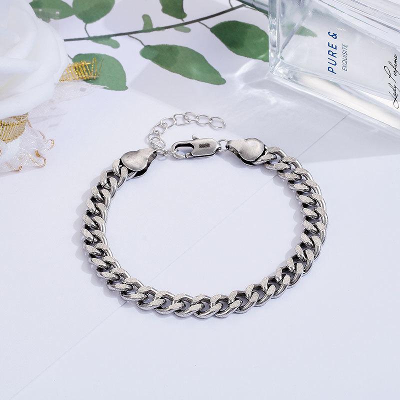 Korean Version of Fashion Temperament Bracelet Simple Men and Women Couple Retro Imitation Thai Bracelet Niche Design Jewelry