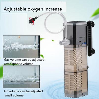 SUNSUN 3'ü 1 Arada Akvaryum Balık Tankı Filtresi Mini Balık Tankı Filtresi Akvaryum Oksijen Dalgıç Su Arıtıcı