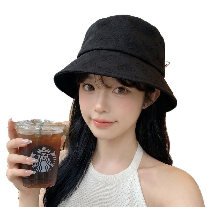 Internet celebrities ins bucket hat women's summer bucket hat versatile three-dimensional leopard print sunscreen basin hat shows small face