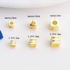 14K Gold Filled Three-Layer Square Spacer Beads for DIY Handmade Jewelry