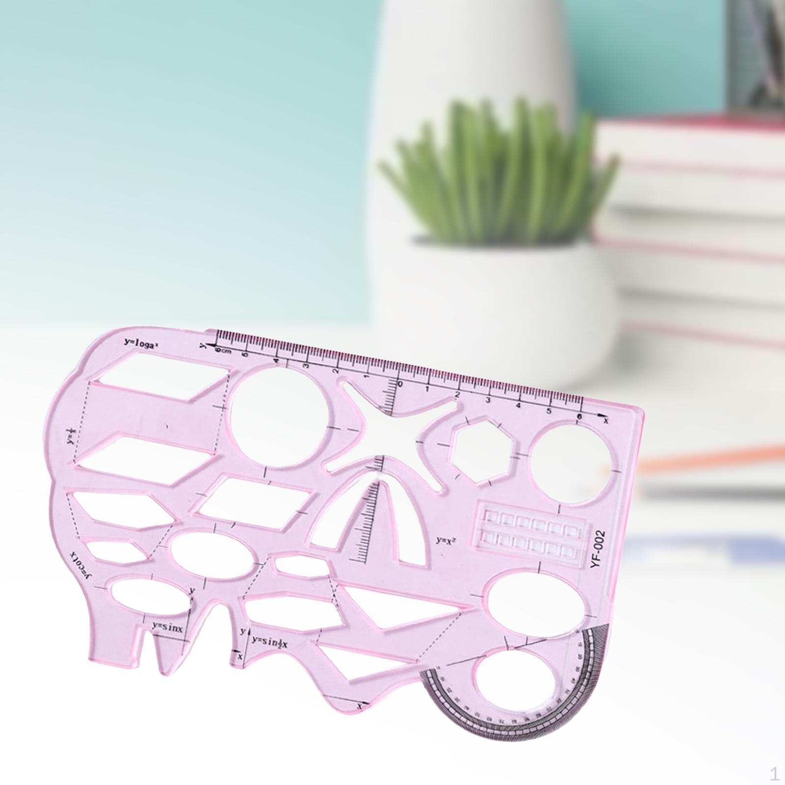 Multifunctional Geometric Ruler Drawing Template Draft Rulers for Drafting Tailor