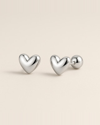 925 sterlingezüst mini fülbevaló, platina bevonatú egyszerű fülbevaló nőknek. Édes, finom ékszer ajándék