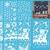 2023 Christmas Window Stickers, Double Sided Display Windows, Holiday Decorative Wall Stickers, Electrostatic Wall Stickers