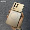 Luxury for Magsafe AG Nano Glass Case for Samsung Galaxy S25 S26 Ultra Plus S23 S24 Matte Hard Shockproof Bumper Slim Cover