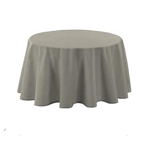 Nappe - Polyester - D180cm - Anti-tâches - Infroissable - Uni