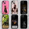 Aloof Doberman Pinscher Art Phone Case Phone Case Soft Packaging Lightweight For iPhone17 16 15 14 13ProMax