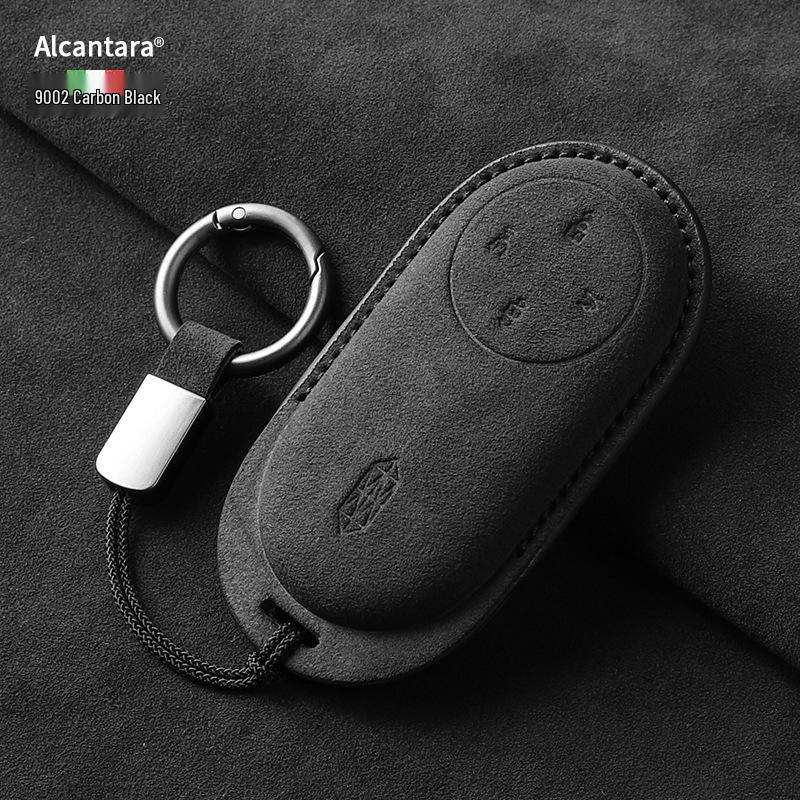 Compatible with Zun Jie M9, Wenjie M8/M7, Xiang Jie S9: Zhi Jie Suede Full Coverage Bluetooth Remote Case.
