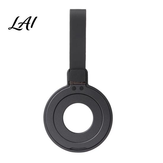 Strong Magnet Phone Mount Mobile Holder with Silicone Strap 360-degree Rotation Magnetic for Strap Car Air Outlet Bag Hanging Anti-Lost Wrist серый