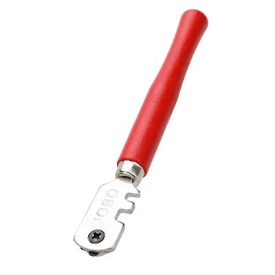 Tagliavetro a 6 Ruote Multifunzione Taglia Vetro Piastrelle Specchio Manico in Legno Stile Matita Vetro