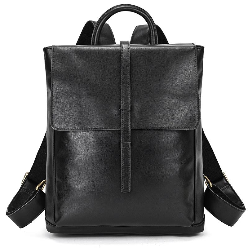 

2026 Vintage Fashion Luxury Backpack 14 Inch Computer Bag Men s Backpack Anti Theft Leather Schoolbag Middle School Bag Ins Hot