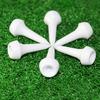 50Pcs Plastic Golf Tees for Irons Hybrids Par Threes Low Profile Woods And The Driving Range Short Golfing Tees for Lower Friction And Longer Distance