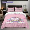 Unicorn Rainbow Dreams Cute Illustration Threepiece Set 1 Duvet Cover 2 Pillowcase Without Core Christmas Birthday Gift