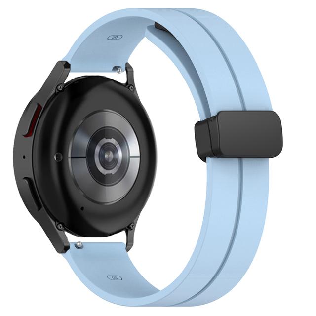 20mm 22mm Watch Strap For Samsung Galaxy watch 6/7/4/5 pro/classic/gear s3 Silicone Magnetic bracelet Huawei watch gt 4 2 3 band
