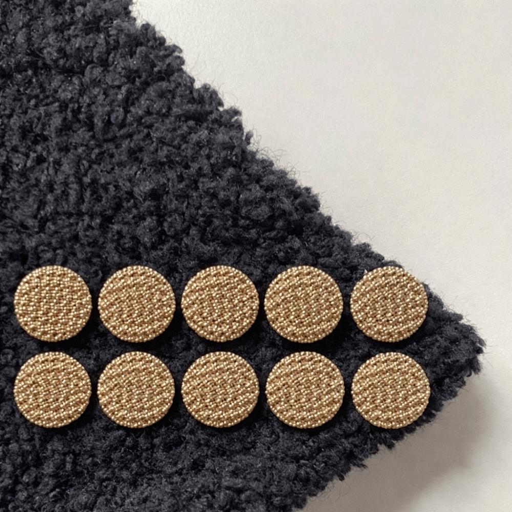 DIY Shirt Buttons Black Gold Clothing Buttons Handmade Woven Metal Buttons  Clothing Accessories