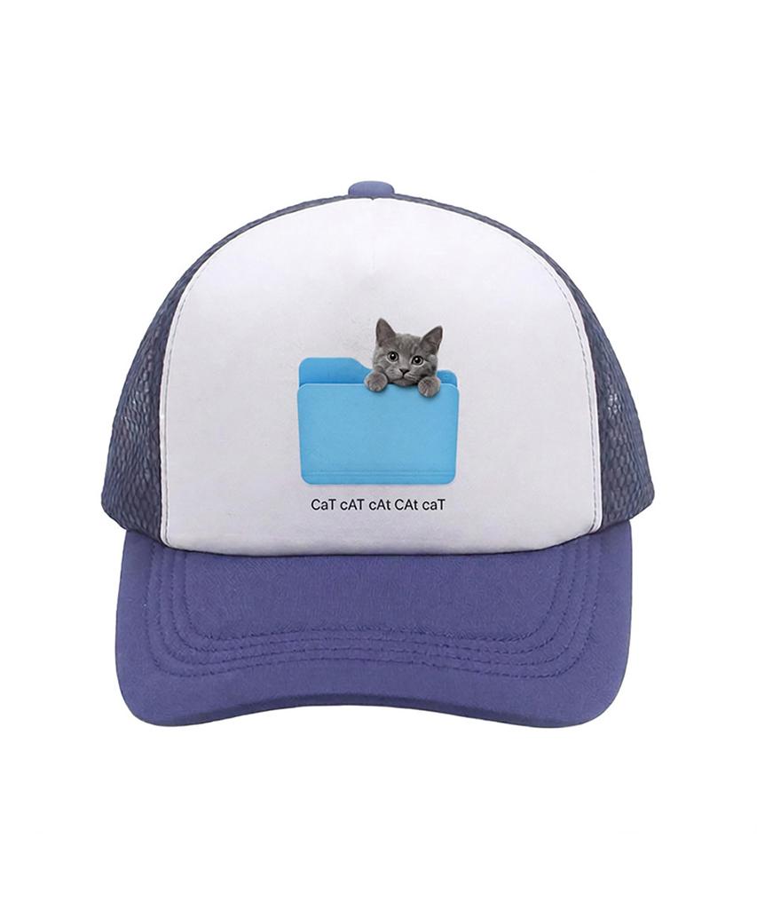 Eolaiteuaenggeul Cat Folder Trucker Cap (2 Colors)