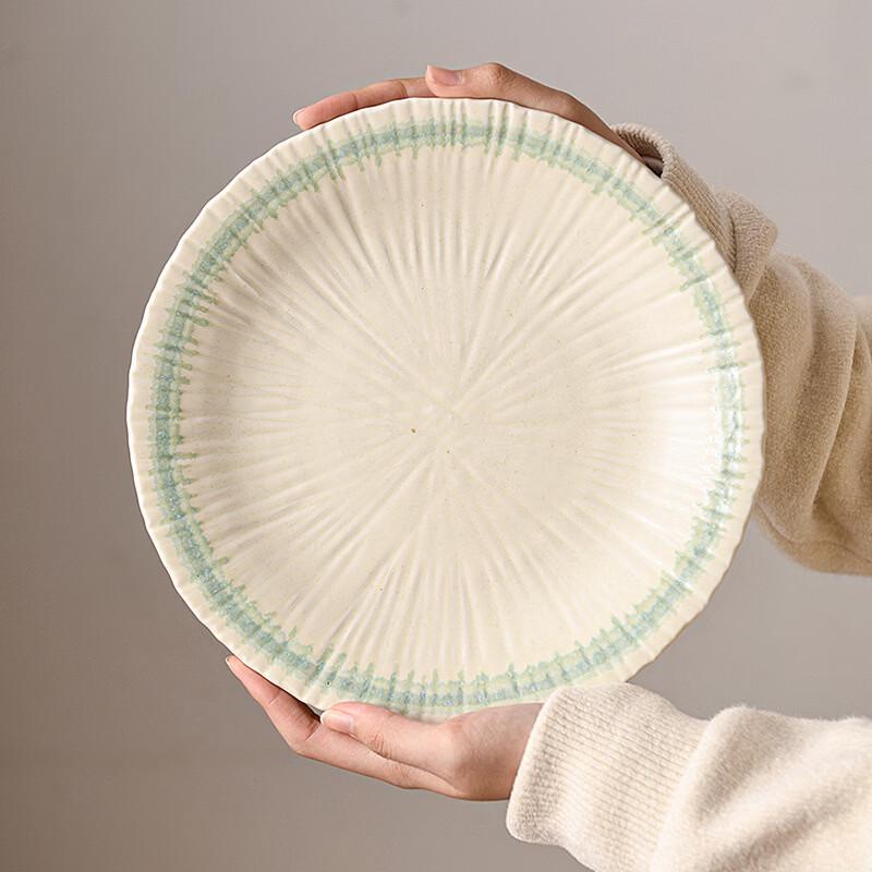 Ru Han Japanese Ceramic Round Dinner Plate