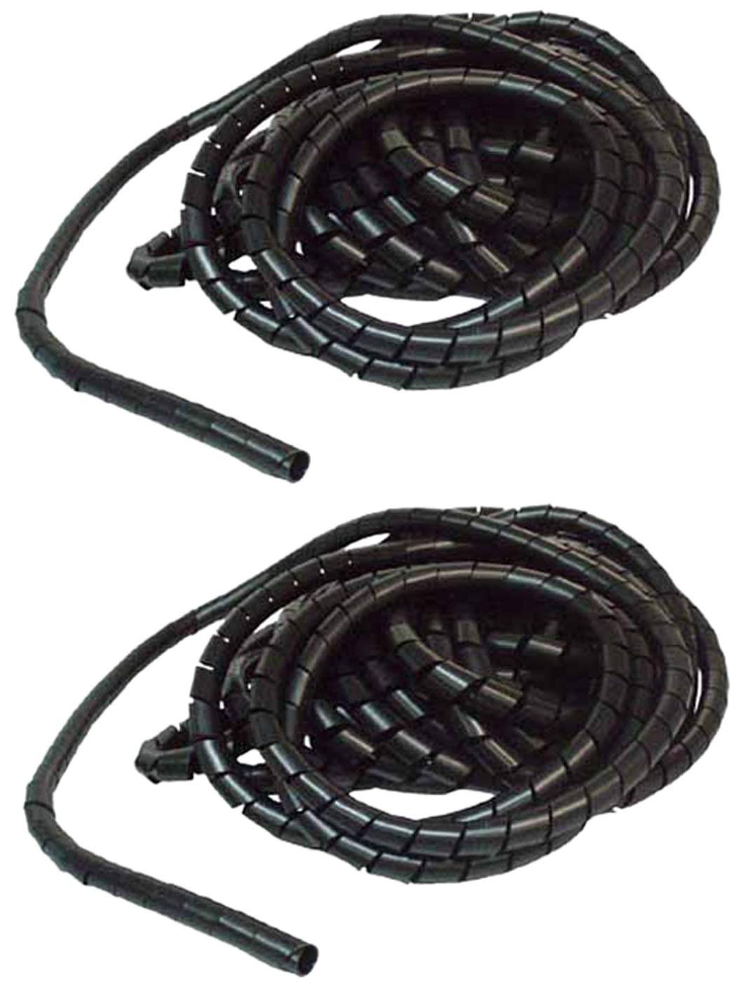 

TRUSCO Спиральная оплетка Диаметр TSP15BK x 2 Трубка, 10 м, 12.0-35.0, Черный, чёрный