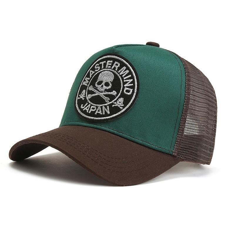 Embroidered cap Men's high-top mesh baseball cap Women's enlarged deepened hat Summer breathable driver's hat