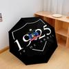 1 PC Automatic Folding Umbrella - Club Social y Deportivo Colo-Colo Pattern, Portable & Foldable Design with 8 Ribs, Christmas Birthday Gifts