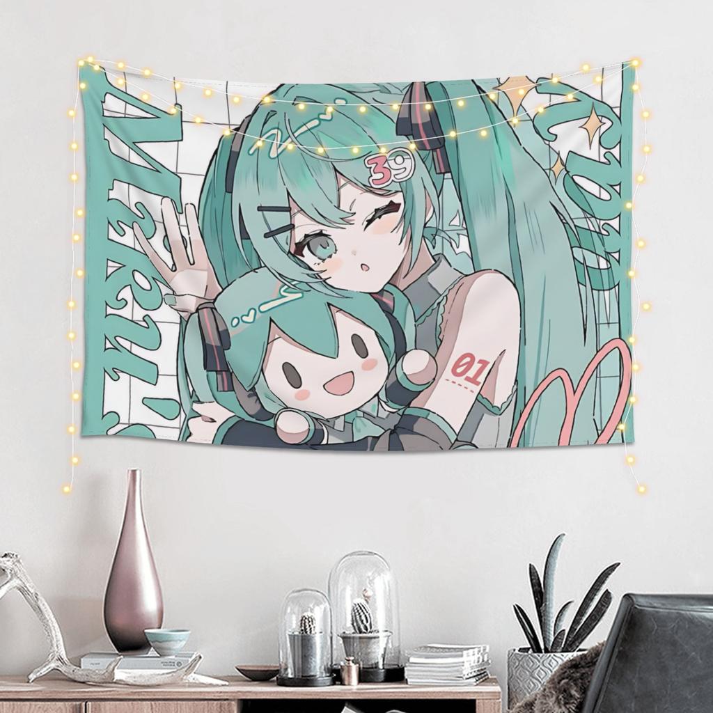 Colorful Anime Girl Tapestry Room decoration Home Decoration Tapestry Decor Accessories Cute Room Decor