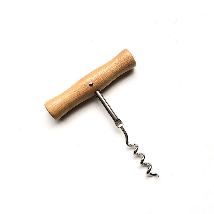 Stainless Steel Corkscrew with Wooden Handle - Creative Red Wine Opener