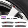 4pcs Carbon Fiber Car Wheel Rim Stickers Auto Refit Accessories For Escalade CTS ATS SRX STS XT5 XT4 XT6 XTS CT4