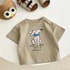 Kids Summer Clothes Short-sleeved Tops Cartoon Printed TShirt Cotton Wear Loose Casual Sports TShirt Thin All-match Pullovers