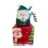 Santa Claus Ceramic Mug Cartoon Water Cup with Lid Spoon Cute Milk Coffee Mugs Couple Souvenir Drinkware Christmas Holiday Gifts
