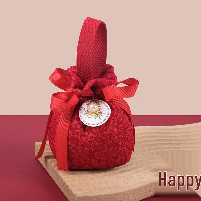 Hochzeits-Süßigkeitstüten im chinesischen Stil und knitterfreie Handtaschen-Gastgeschenke