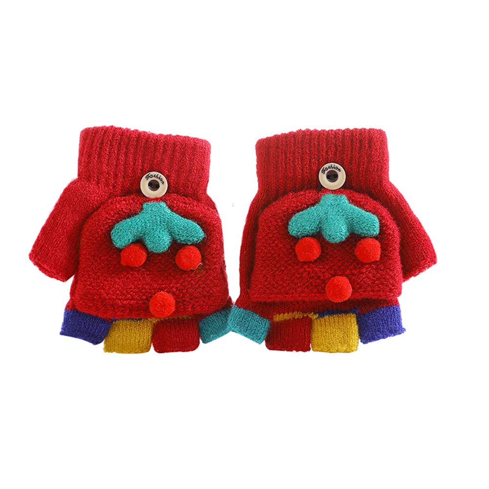 

Knit for Boys and with Mitten Fingerless or Warm for Infants and Perfect for Playing in the and More [eipatu] Kids Gloves, Girls, Covers,