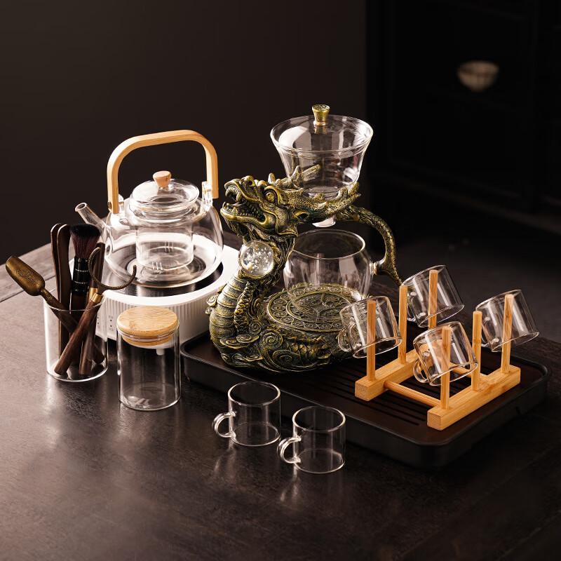 Lainuo Dragon Automatic Glass Tea Set
