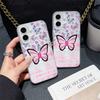 Butterfly Colorful Transparent Phone Case For iPhone 17 16 15 14 13 12 Pro Max Mini 11 XR SE XS 8 7 Plus Air Cover