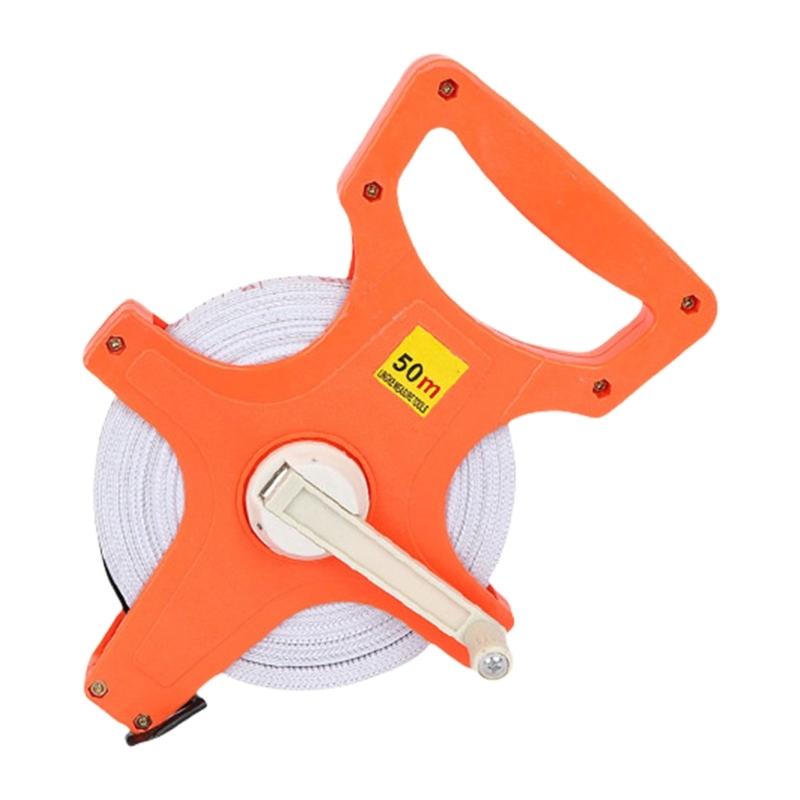 Meter Open Reel Fiberglass Tape Measure Yard Measuring Tape for Sports Field, Outdoor, Engineer Measuring Reel
