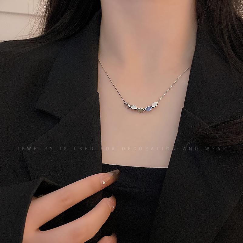 Transfer beads Lucky Doudou necklace niche feeling neck chain cold wind niche collarbone chain tide