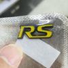 RS metalen auto logo, sportieve modificatie logo, achterkant zijlogo, kofferbak gepersonaliseerde decoratieve sticker, stuurwiel decoratieve sticker.