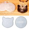 Silicone Resin Car Coaster Moulds Cats Bone Shape Tray Epoxy Casting Mould Unique Coaster Molds Cats Bone Shape Mold