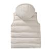 Winter hooded vest men's fattened vest down cotton piled thickened warm new trendy vest