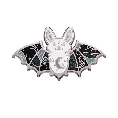 Goth Alloy Halloween Bat Brooch Horror Enamel Punk Oil Drop Festive Days