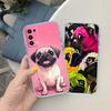 Cute Pug Dog Transparent Phone Case for LG K22 K30 K40 K40S K41 K42 K50 K50S K51 K51S K52 K61 K62 K71 K92 Q60 Q61 V40 V50 V60
