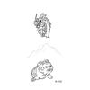 Beauty Sticker Cartoon Tattoo Sticker Temporary Waterproof Animation Flower Personalized Flower Arm Tattoo Sticker