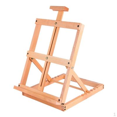 Caballete de mesa para arte, caballetes de pintura de madera para niños, mesa para artistas y adultos, ajustable y resistente