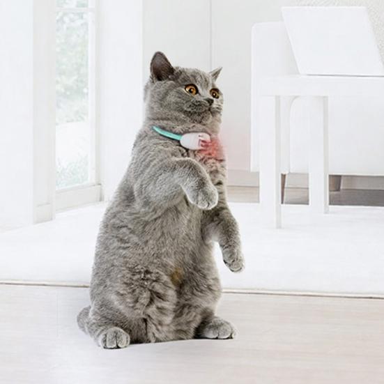 Yousheng 1/2Pcs Cat Collar Rechargeable Lasers Toy Automatic Hands-Free Interactive Lasers Game Toy Auto Power Saving Washable Strap Adjustable Collar