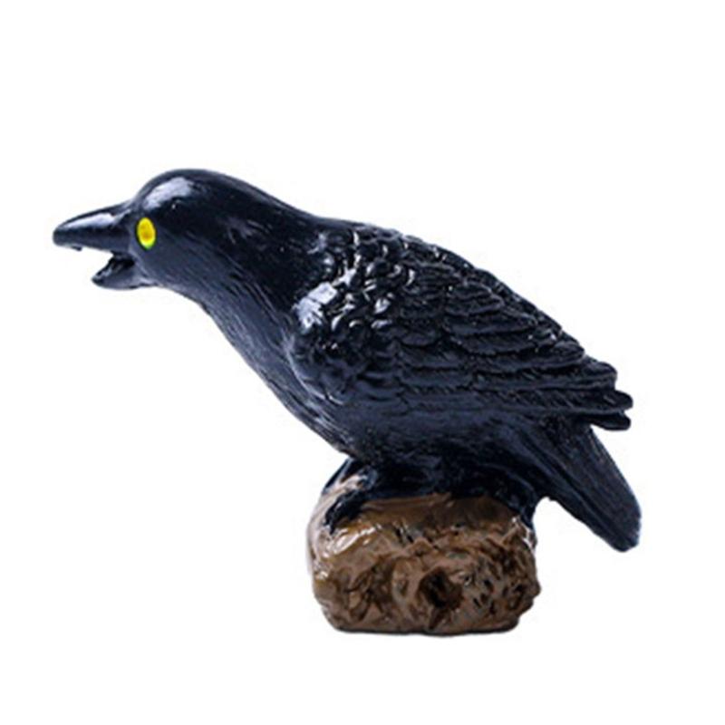 3PCS Beautiful Jackdaw Sculptures Intricate Build Birds Fashion Decoration Great For Outside And Indoor Enhancement