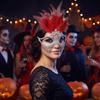 High-End Sparkle Feather Mask Mysterious Style Masquerade Mask Half-Face Mask  Masquerade Balls