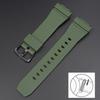 Eik Gummireim For Casio G-Shock GA-2100 GM-2100 Hurtigutløser TPU Resin Herre Sport Dykkerklokkereim Armbånd Tilbehør 16mm